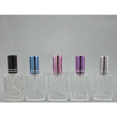 12ml Glass Spray Bottles Women Perfume Empty Small Cosmetic Spray Pot Refillable Packaging Atomizer Vial F838