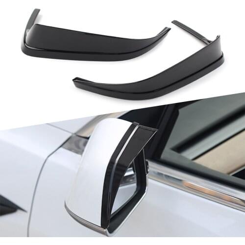2Pcs For Tesla Model 3 2017 2018 2019 2020 Door Rearview Side Mirror Rain Eyebrow Trim Cover ABS Car Accessories 8Colors