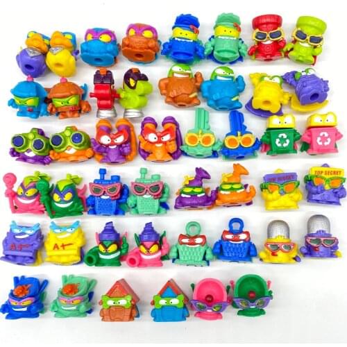 2Pcs Superzings Action Figures 3CM Super Zings Garbage Truck Toy Trash Collection Model Kids Gift Toys