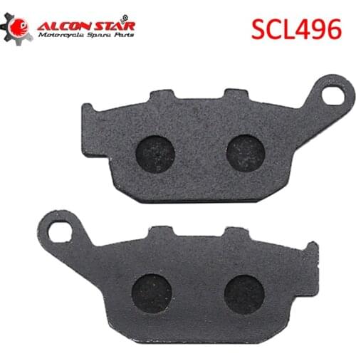 Alconstar- 1 pair Motorcycle Brake Pads Rear for Honda CB300 CB500 CBR 250 300 650 NC750 for Suzuki GW250 2015-2016 SFV650 09-14
