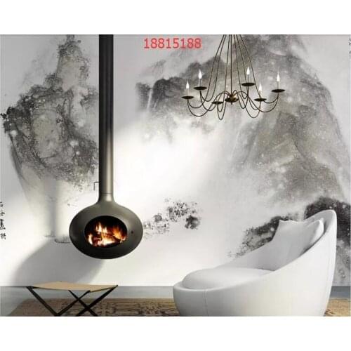 Beibehang Custom 2018 modern fashion simple abstract ink landscape home decoration TV background decorative painting wallpaper