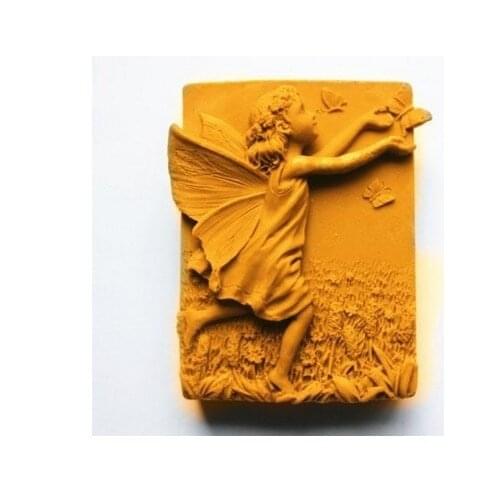 Flower Faerie play with Butterfly Craft Art Silicone Soap mold Craft Molds DIY Handmade soap molds