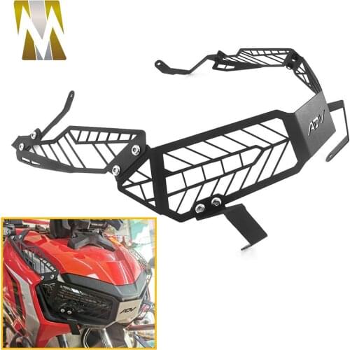 For Honda ADV150 ADV 150 2019 2020 2021 Motorcycle Headlight Protection Cover Grille Frame Front Head Lamp Decoration Guard