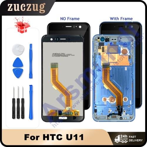 For HTC U11 5.5" LCD Display Touch Screen Digitizer Assembly Replacement For HTC U11 U-3w U-1w U-3u