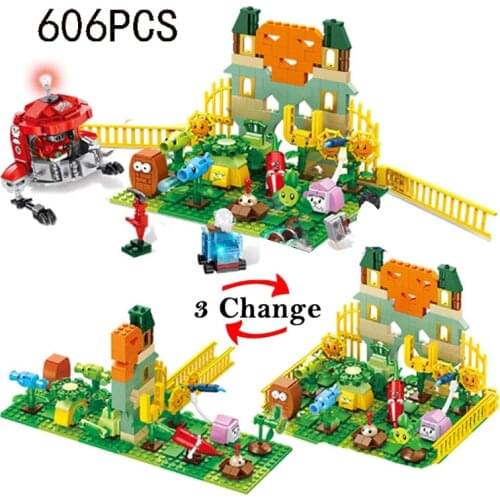 Creator Expert Building Blocks Set Zombies Weapon Farm Maze Mini Mutants with Figures Toys for Children