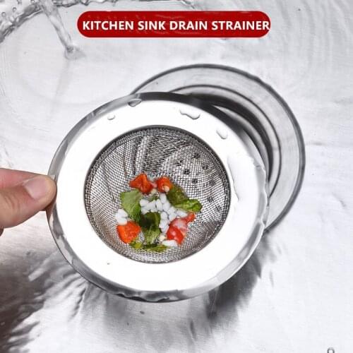 Home KITCHEN SINK DRAIN STRAINER Stainless Steel Mesh Food Filter Catcher