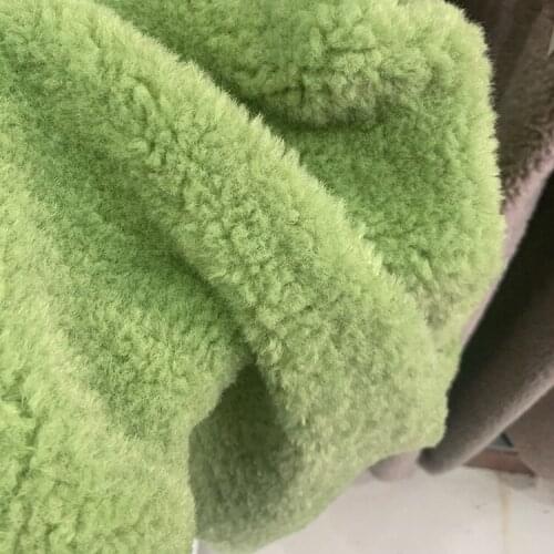 50*165cm Snow Goat Camel Plush Fabric Imitation Cashmere Flannel Plush Toy Clothing Lining Counter Carpet Handmade DIY Fabric