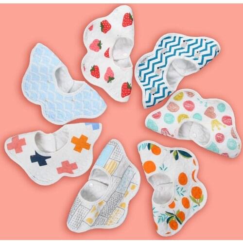 Wonderlife Cotton newborn saliva towel 360 degree Waterproof Bib for boys and girls