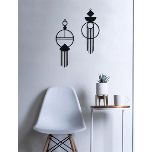 Metal Wall Decor and Art Macrame Design on Wall Art Decor Home Office Decoration Living Room Classic Minimalis Traditional