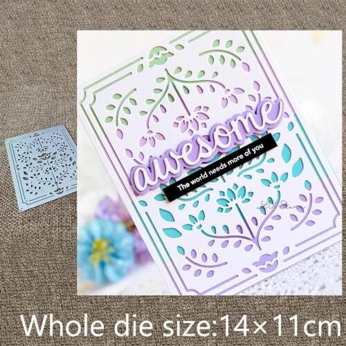 XLDesign Craft Metal Cutting Dies stencil mold flower leaf frame decoration scrapbook Album Paper Card Craft Embossing die cuts