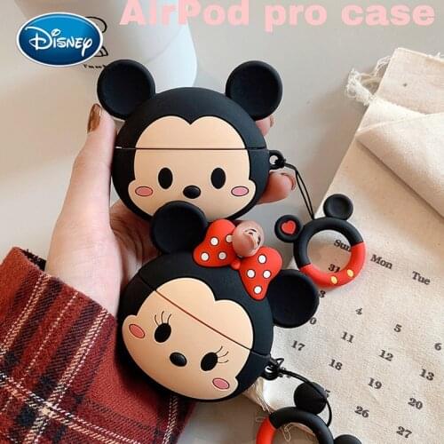 Cartoon Minnie Mickey AirPods pro Cover Silicone Cute Apple 3 Generation Wireless Bluetooth Headset Shell Accessories Toy