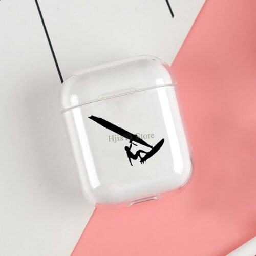 Surfing Windsurf Sea Ocean Soft TPU Case For Apple Airpods 1/2 Protective Cases Bluetooth Wireless Earphone Cover