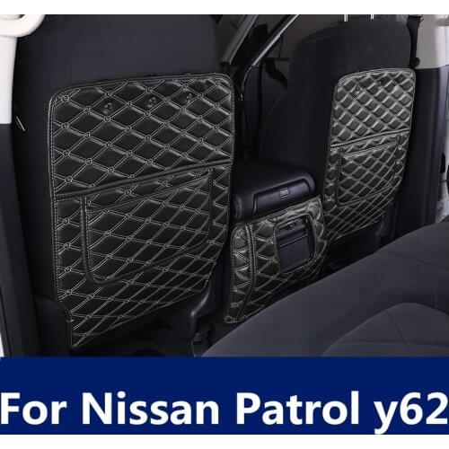Seat anti-kick pad interior modification special rear seat armrest box protection pad car Accessories For Nissan Patrol y62