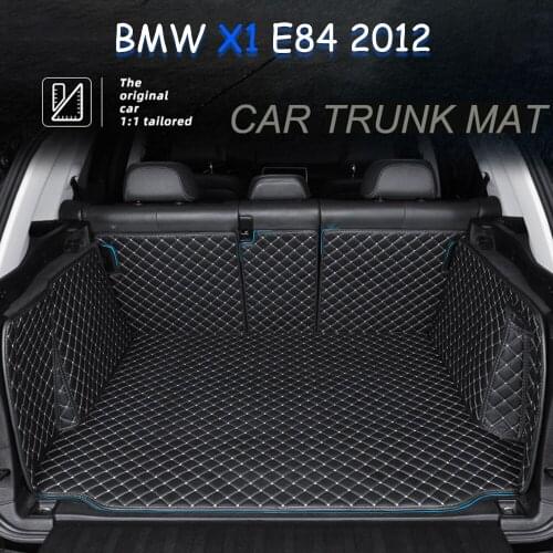 The Trunk Floor Leather Liner Car Trunk Mat Cargo Compartment Floor Carpet For BMW X1 E84 2012