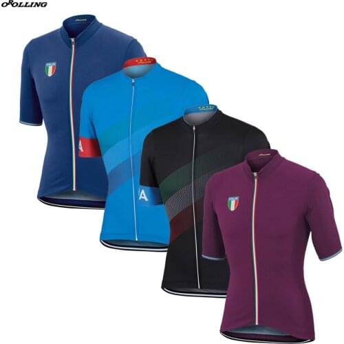 Multi Styles New 2018 CLASSICAL ITALIA Team Cycling Jersey Customized Road Mountain Race Top OROLLING