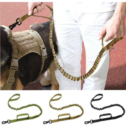 Tactical Outdoor Nylon K9 Dog Leash Pet Leash with Explosion-Proof Punch Cushion Elastomer Dog Leash Pet Supplies
