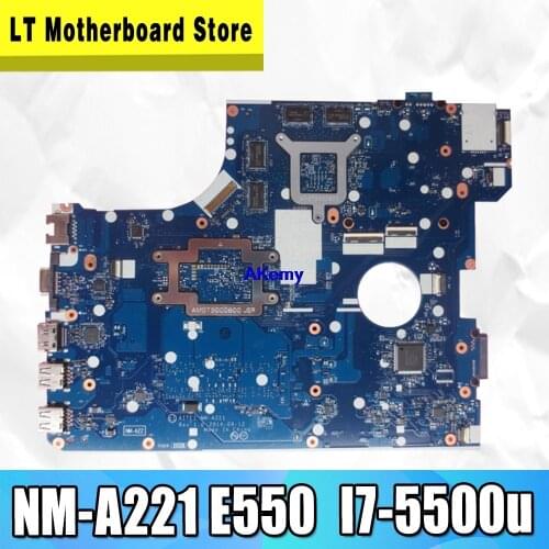 NM-A221 motherboard For Lenovo Thinkpad E550 laptop motherboard I7-5500u mainboard Test original motherboard PM