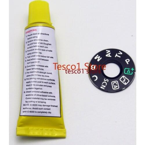 New Top Cover Function Dial Model Button Label For Canon EOS 70D With Glue Repair Part
