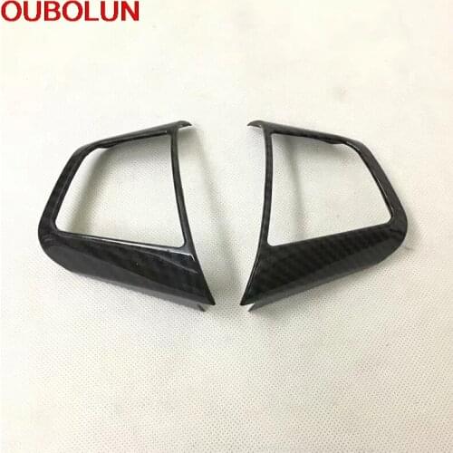 OUBOLUN For Hyundai IX35 2018 Steering Wheel Button Switch Decoration Moulding Cover Trim Styling Interior Accessories ABS