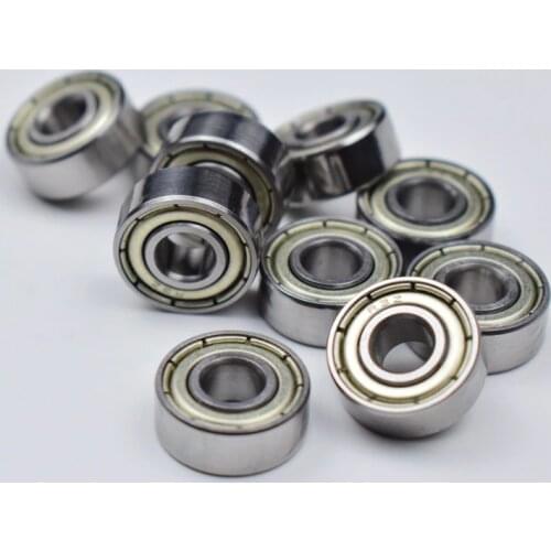 R3ZZ 4.763*12.7*4.98mm 10piece free shipping ABEC-5 bearings metal Sealed Bearing 3/16 x 1/2 x 0.196" inch chrome steel bearings