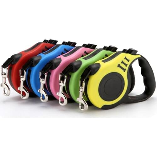 Durable Dog Leash Automatic Retractable Nylon Dog Lead Extending Puppy Walking Running Leads For Small Medium Dogs Pet Supplies