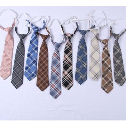 School Dresses Necktie For Girls And Boys Students Jk Uniform Collar Plaid Tie Suit Striped Tie High School Uniform Accessories