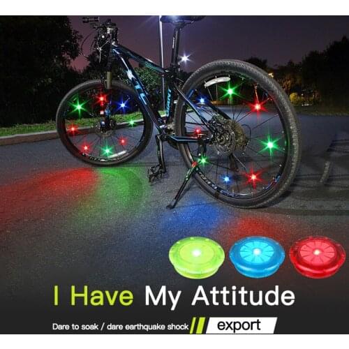 3 Color LED Bicycle Signal Lights 10Pcs Colorful Riding Bikes Bicycles Cycling Fixed on Cycle Spoke Light Neon Tire Flash Light
