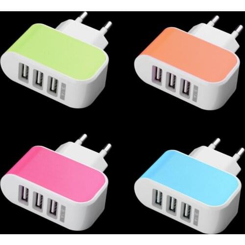 3.1A EU Plug Triple USB Port Wall Home Travel AC Power Charger Adapter Quality Top Sale