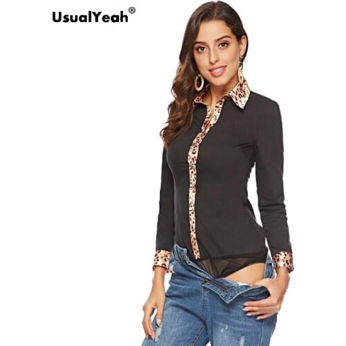 Леопардовые блузки USUALYEAH China At AliExpress