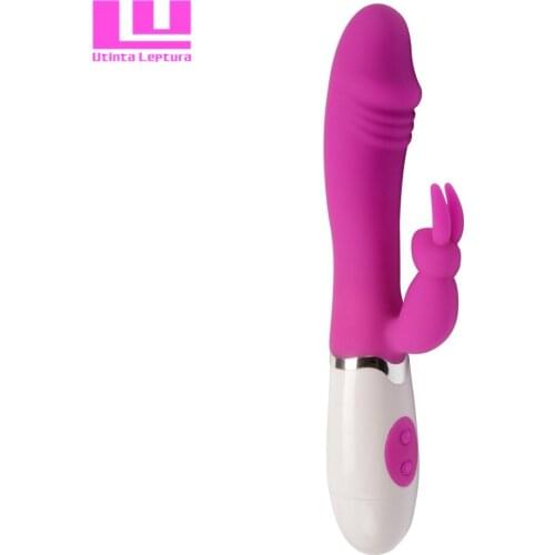 Utinta Leptura Dildo 30 Speed Rabbit Vibrator with Clitoris Stimulator And G-spot Rolling Sex Toys for Women Adult Products