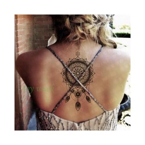 Waterproof Temporary Tattoo sticker body art dreamcatcher dream catcher tatto stickers flash tatoo fake tattoos for girl women 7