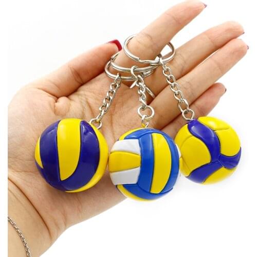 Volleyball Keychain Pendant Sports Small Gifts Souvenirs School Bag Ornaments Custom Creative Competition Prizes