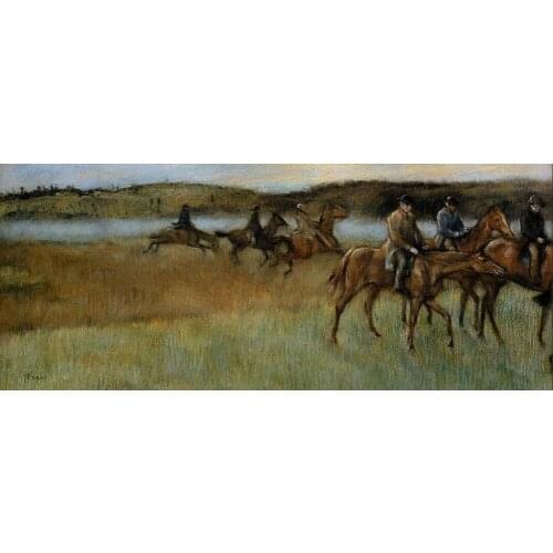 High quality Oil painting Canvas Reproductions The Trainers (1892-1894) By Edgar Degas hand painted