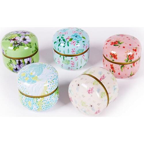 Tea Tin Box General Tinplate Household Sealed Tea Packaging Box Carrying Small Tin Cans for Japanese Scented Tea