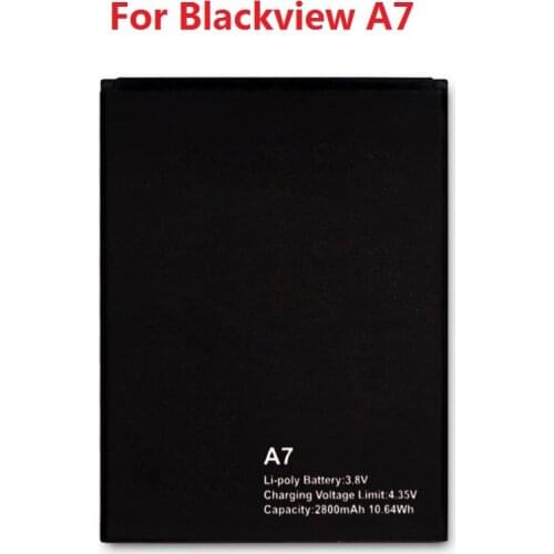 100% New Blackview A7 Battery 2800mAh Back Up Battery Replacement For Blackview A7 Dual Smart Phone