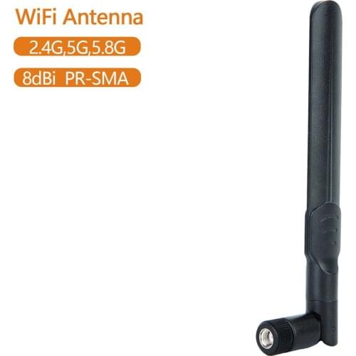 2.4GHz 5GHz 5.8GHz Dual Band RP-SMA Male Antenna 8dBi for Wireless WiFi Router WLAN PCI Card PC Desktop Wireless HDMI Extender