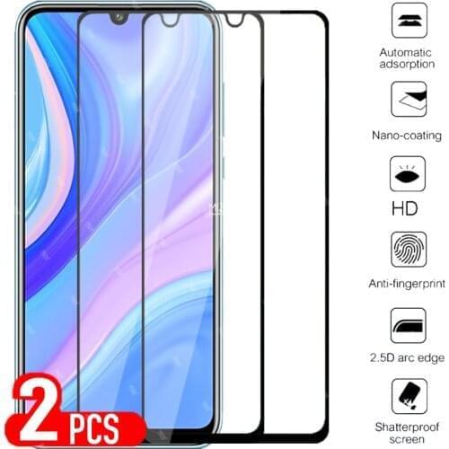 2pcs full cover tempered glass for huawei y8p screen protector for huawei y 8p y8 p huaweiy8p aqm-lx1 safety tremp glass 6.3