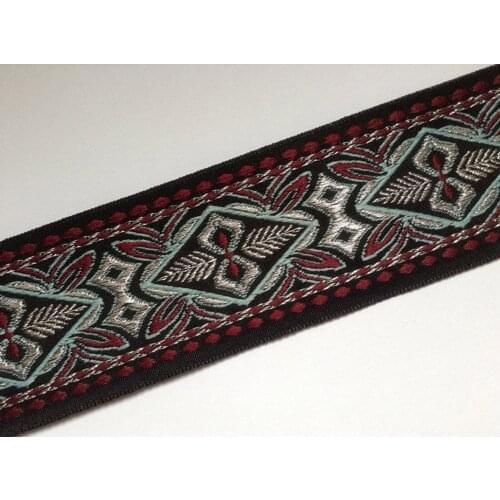 4cm single face thick woven nylon polyester metallic yarn embroidery webbing,fashion straps webbing,HF161017B