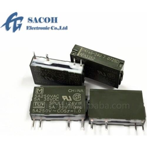 5PCS/lot New OriginaI PA1AS-24V PA1AS-24VDC APA3352 5A 250VDC DIP-4 Power Relays