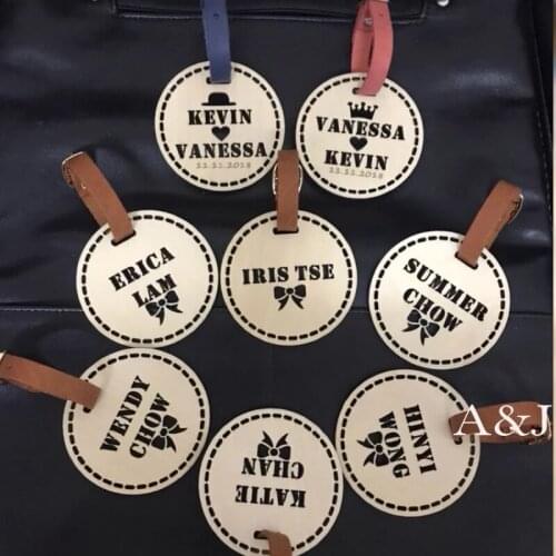 5pcs lot Custom name Bridal Hen Bachelorette party gifts Wooden Luggage tag Travel tags personalized wedding bridesmaid gift