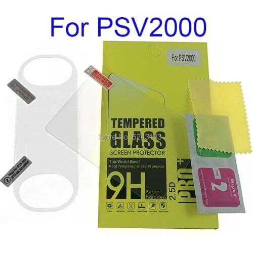 50sets Tempered Glass Front+Back Screen Protector Cover Protective Film Guard for Sony PlayStation Psvita PS Vita PSV 2000 Slim
