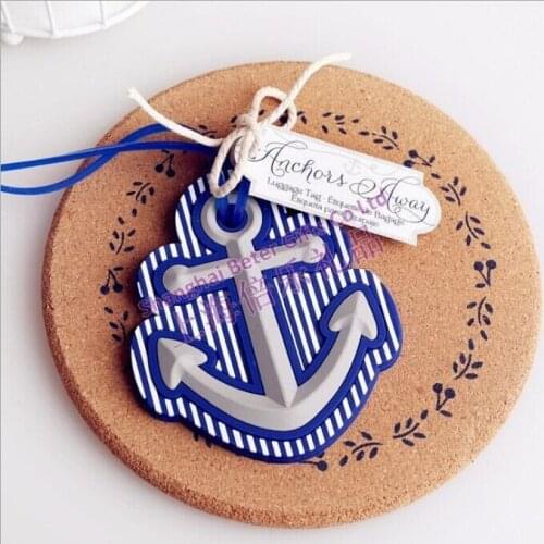 50 PCS/sets Beach Theme Anchor Luggage Tag wedding favor bridal shower party gift guest present favour