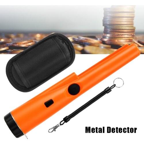 360° Side Detection for Metal Coin Gold Waterproof Positioning Rod Detector Handheld Metal Detector