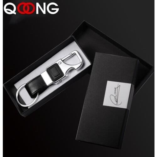 QOONG 2020 Custom Lettering Keychain LED Lights Lamp Beer Bottle Opener Multifunctional Tools Men Car Key Chain Ring Holder Y16