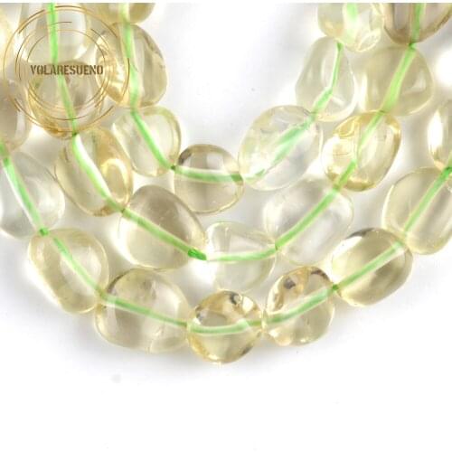 8-10mm Natural Irregular Green Quartzs Stone Beads Freeform Loose Spacer Gemstones Beads For Jewelry Making Diy Bracelet Charm