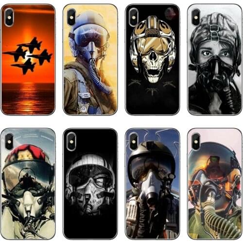 Jet fighter pilot Soft Phone Case For Samsung Galaxy A71 A70 A60 A51 A50 A41 A40 A31 A30 A20E A21S A12 A10 A7 A5 A3