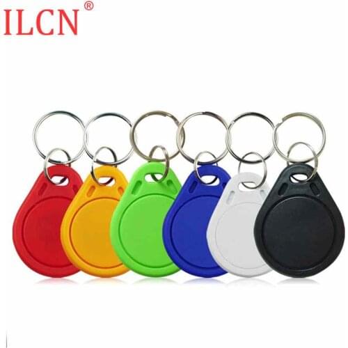 S50 1K IC 13.56MHz Colour Waterproof Keyfob Safe ABS Plastic Read Only RFID Token Tag Access Control Card Multiple Choices 100