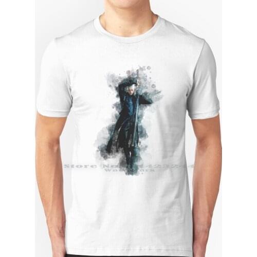 Dmc-Vergil Watercolor T Shirt 100% Pure Cotton Vergil Vergil Dmc Vergil Vergil Fan