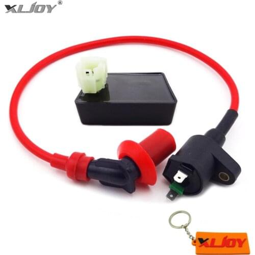 XLJOY Performance 6 Pin DC CDI Racing Ignition Coil For Kymco SYM Vento Scooter GY6 50cc 125cc 150cc Engine Moped Scooter