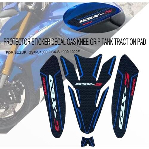 Motorcycle Protector Sticker Decal Gas Knee Grip Tank Traction Pad For Suzuki GSX-S1000 GSX-S 1000 1000F S1000 15 16 17 18 19